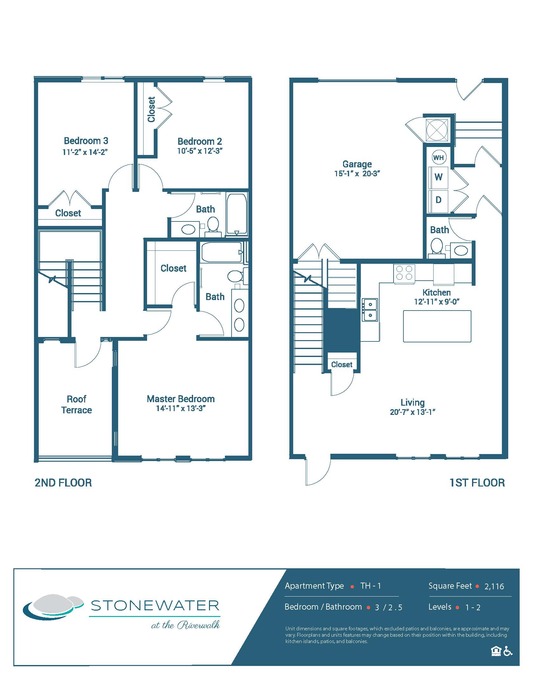 Townhome 1 Floor Plan Image